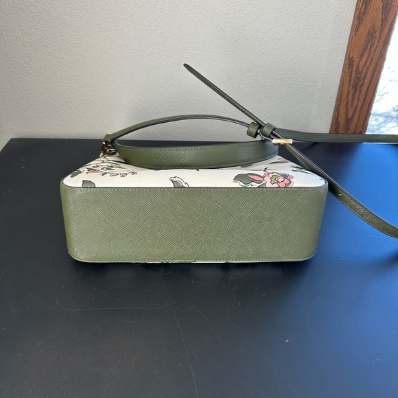 Kate Spade Floral Forest Blooms Leather Crossbody Shoulder Bag - Picture 10 of 15